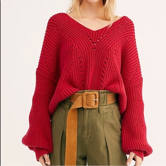 Free People Sweaters - Free People All Day Long V-Neck Sweater